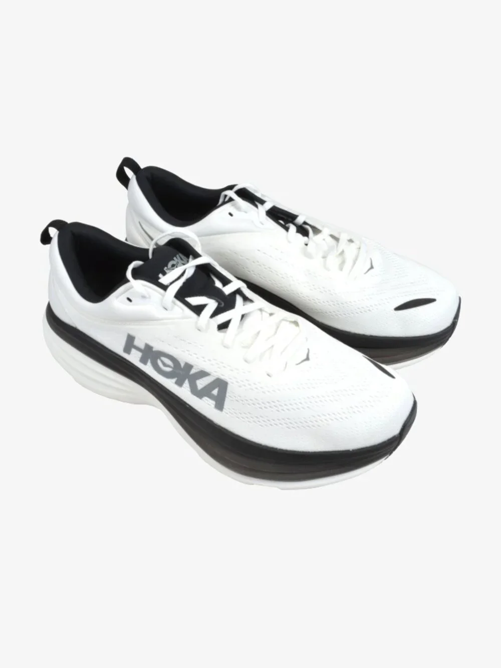 Hoka Bondi 8 Men's Running Shoes, White, 12D